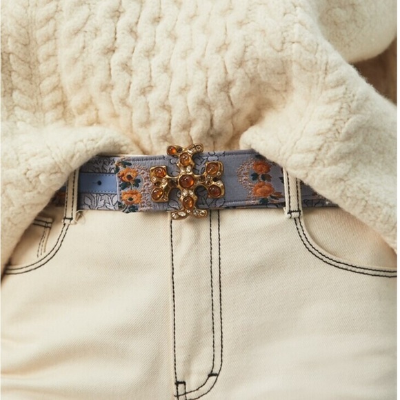 Tory Burch Eleanor Embellished Belt - Picture 4 of 4